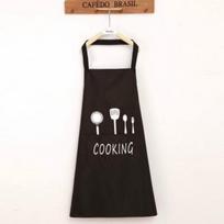 Apron Knife and Fork Print Short Adult Water and Oil Proof Apron Kitchen Restaurant Cooking Aprons W
