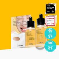 COSRX Full Fit Propolis Light Ampoule 40ml Double Special (+ 1 sheet mask provided) black
