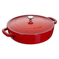 Sauteuse - STAUB - Chistera - 28 cm - Cerise - Fonte émaillée vyšnia