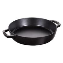 STAUB - Keptuvė su dviem rankenomis, 26 cm, Ketus, Juoda