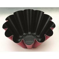 MOULE A BRIOCHE 22 cm ALUMINIUM ANTI-ADHERENT EXTERIEUR ROUGE MOUCHETE DE NOIR - PASSE AU LAVE-VAISSELLE