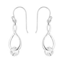 Boucles d'oreilles - Elorie - Argent Massif Rhodié 925 - Oxyde de zirconium - 5 mm - Système Crochet