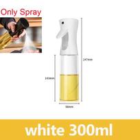 500 ml stiklinis aliejaus purškiklis virtuvei, purškiamo aliejaus purkštuvo buteliukas, purškiamo aliejaus dozatorius, aliejaus indelis, indelis kepsniams, kepsniams, iškyloms spray white 300ml black