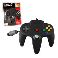 TTXTECH laidinis vairasvirtės valdiklis, skirtas Nintendo 64 N64 konsolei – juodas