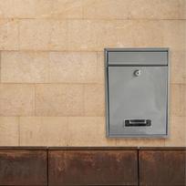 Wall Mounted Mailbox, Lockable with 2 Keys, Decorative Iron Post Box for Outside Gate,