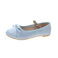 2024 New 2024 Shoes for Women Ballet Flats Shiny Elegant Designer Shoes Ladies Satin Slip on Loafers Shoes New In 35 mėlyna