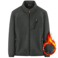 Vyriška striukė rudeniui ir žiemai, lauko sportui, iš avikailio, vyriškas kardiganas, madinga, vyriška apranga 5XL black