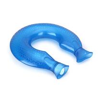 U-shaped Hot Water Bottle Transparent Filled With Water Bag For Cervical Vertebra Compress Neck Warm Water Bottle Warms Neck violetinė
