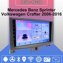 Android Carplay automobilinis radijas, skirtas Mercedes Benz Sprinter Volkswagen 2006-2016 Multimedia Player Head Unit Stereo GPS Navigation BT WIFI 2+32GB 1+16GB
