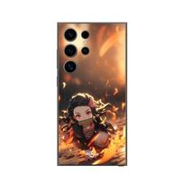 Samsung Galaxy S24 ultra case Demon Slayer Nezuko 3D art anime Manga copy Maniacase juoda