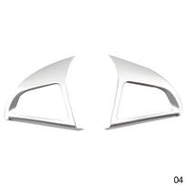 2 vnt. automobilio chromo vairo apsauginio dangtelio apdailos lipdukas, tinkamas Chevrolet Cruze sedano hečbeko 2009–2015 m. „Trax“ priedams white