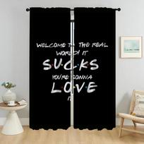 Elegant Room Curtains for Camera Friends Shades Window Curtain for Room 2 Panel Partition Home Interior Curtains Living Kitchen W50xH70cmx2pcs