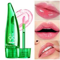 Moisturizing Natural Aloe Vera Color Changing Lip Gloss Long Lasting Nutritious Lips Care Temperature Change Lip Balm Lipstick 1pc
