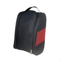 Golf Footwear Storage Bag Organizer for Travel Accessories Black Red