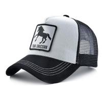 Baseball Cap With Unicorn Patch Men's Snapback Baseball Hat Four Seasons Outdoor Visor Caps Women Black White Casual Cap 56-59CM