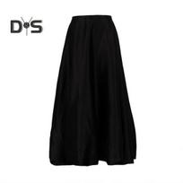 Maxi Skirt Solid Color Satin Tutu Style Long Skirt Solid Color Spring Autumn Women A-Line Skirt Daily Wear S juoda