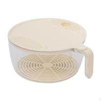 Cleaning Drain Bowl Veggie Colander Tray Food Storage Basket Vegetable Washing for Counter 14cmx8.5cm white
