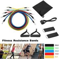 Set Elastique Musculation - Bandes de Résistance - 11 pièces - Haute Résistance - Fitness - Yoga