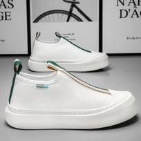 Fashion Non-sli Men's Casual Sneakers Thick Sole Sports Shoes Men for Flat Sports Running Shoes Trendy Comfortable High Top Men Shoes 44 juoda
