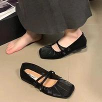 Fashion Low Heels Cross Women's Shoes Female Footwear Dress Cross-tied PU Rubber Cross Women's Shoes Low Heels Female Footwear Dress Rub 35 juoda