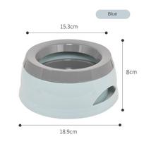 Splash Bowl Easy To Clean Travel Innovative Popular Splash Proof Must Have Road Trip-friendly Pet Bowls Feeding Supplies Feeder Blue 15.3x18.9x8cm gray