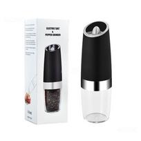Electric Automatic Pepper Grinder Gravity Induction Spice Herb Mung Bean Ground Grinder Powder Condiment Restaurant Kitchen Tool black
