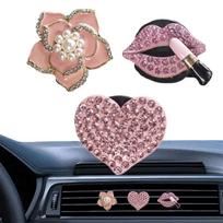 Car Vent Air Freshener Clips Small Car Air Freshener Rhinestone Automotive Car Perfume Diffuser For Women Men Set Of 3 Car balta