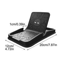 Phone Holder Car 180 Degree Foldable Parking Phone Number Plate Slip Free Desk Phone Mount Compatible Smartphones GPS Devices gray