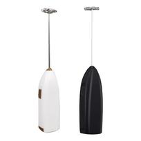 2 Pcs Handheld Milk Frother Mini Electric Drink Mixer with Stainless Steel Whisk for Drink,Hot Chocolate,Coffee,Milk CHINA black