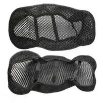 Polyester 3D Mesh Motorcycle Moped Scooter Seat Cover Cushion Breathable Summer Cool Anti-Slip Grid Protection Anti-Moisture Pad