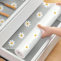 EVA Daisy Pad Cabinet Mat Reusable Drawer Liners Non-slip Refrigerator Waterproof Moisture-proof Drawer Mat Drawer Liner 100x30cm gray