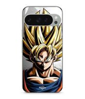 Coque - MANIACASE - Google Pixel 9 Pro - Goku Dragon Ball Z - Souple - Noir juoda