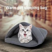 Cat Dog Bed Rabbit Cave Sleeping Bed Guinea Pig Hideout Cozy House Pet Soft Warm Fleece Winter Slipper Cushion Small Animal Nest S