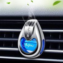 Unique Car Air Conditioning Air Freshener Scent Car Decor 10ml Liquid Type Car Perfume Diffuser Lasting Pendant Aromatherapy gray