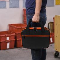 Home Tester Kit Organizer Storage Bag Travel Case Test for Clamp Meter brown
