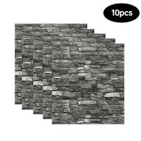 10 vnt. 3D sienų lipdukas Tapetai Plytų lipdukas XPE putos Lipnus Anti-Collision Tapetas virtuvei, svetainei, vonios kambariui, koridoriui