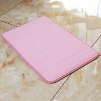 Solid Color Entry Door Mat Toilet Bathroom Absorbent Mat Memory Cotton Padded Bedroom Carpet 40 * 60cm white