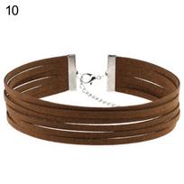 Gothic Multilayer Choker Lobster Clasp Gothic Party Club Pub Women's Necklace ADM kava