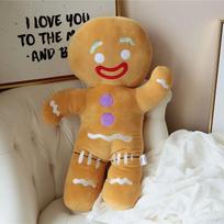 Gingerbread Man Plush Toy Biscuit Peluche Stuffed Cookie Soft Doll Room Decoration Birthday Gifts about 27-30cm