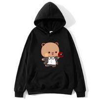 Marriage Bubu Dudu Panda Baby Bears Hoodies Women Men Couple Sweatshirts Kawaii Casual for Girl/Boy Clothing Pullover Unisex S
