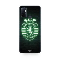 Coque Oppo A32 SCP SPORTING PORTUGAL LUMINEUX FOND NOIR Maniacase juoda
