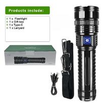 Didelės galios prožektorius Ilgo nuotolio LED žibintuvėlis Fluorescencinė sugeriamoji plėvelė Šviečiantis spalvotas priartinantis žibintuvėlis Kempingas Avarinė situacija Short flashlight