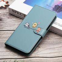 Case for Samsung Galaxy A04 A04S A14 A24 A34 A54 A05S A15 A25 A35 A55 4g 5g Leather Wallet Flip Casing Cartoon Protective Pocket Card Slots Cover A04 4G/A04S mėlyna