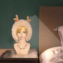 Cosmetology Manikin Wig Display Stand Female Mannequin Head with Shoulder Holder for Making beige