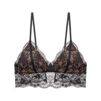 French Triangle Cup Bra Summer Ultra-thin Lace Edge Underwear Female Wiry Bra Sexy Pure Desire Comfortable S juoda