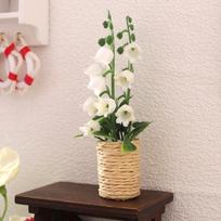 1:12 lėlių namelio miniatiūrinių augalų hiacintų vazoninis augalas gėlė bonsai modelis namų sodo gyvenimo scena dekoras žaislas beige