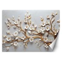 Tapetai Glamour magnolijos žiedas 100x70 balta