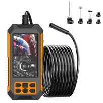 Pramoninis endoskopas, 1080P HD boreskopiniai įrankiai su 4,5 colio IPS ekranu ir 8 reguliuojamomis LED lemputėmis, oranžinė
