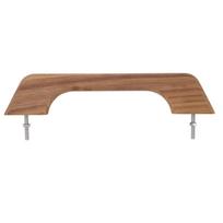 Teak Handrail 12 Inch Single Loop Handle Ergonomic Weather Resistant Wood Marine RV Boating Armrest