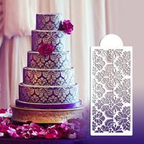 Gorgeous Damask Cake Stencil Template Fondant Spray Die DIY Baking Art Decor ARI